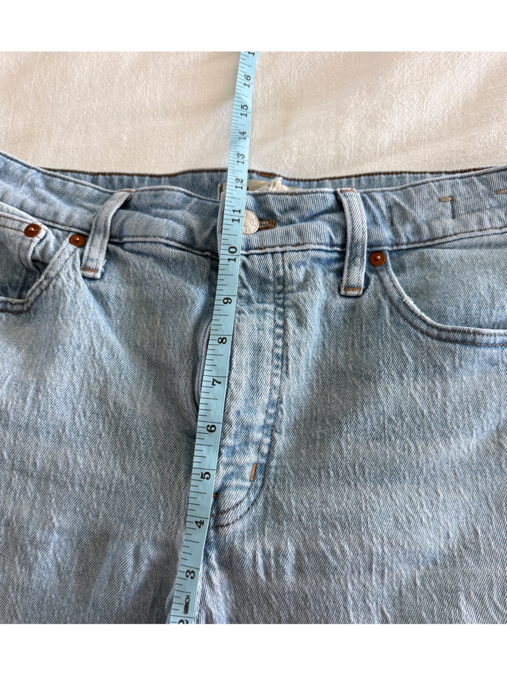 Madewell Women’s Curvy Perfect Vintage Wide Leg Crop Jeans Sz 31 - Picture 12 of 14